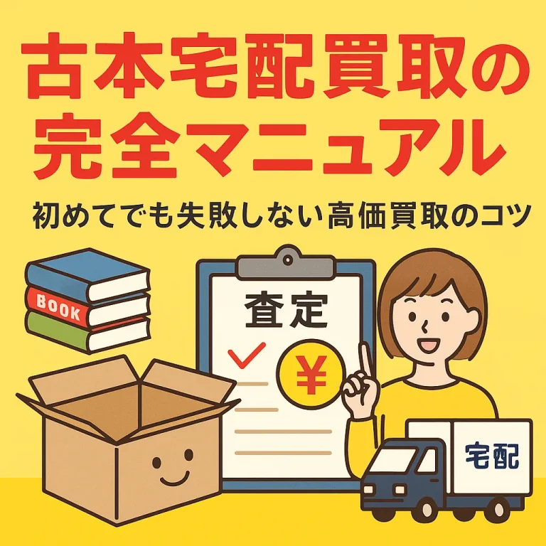【初心者必見】古本 宅配買取 送料無料 おすすめ完全マニュアル｜初回でも失敗しない高価買取のコツ