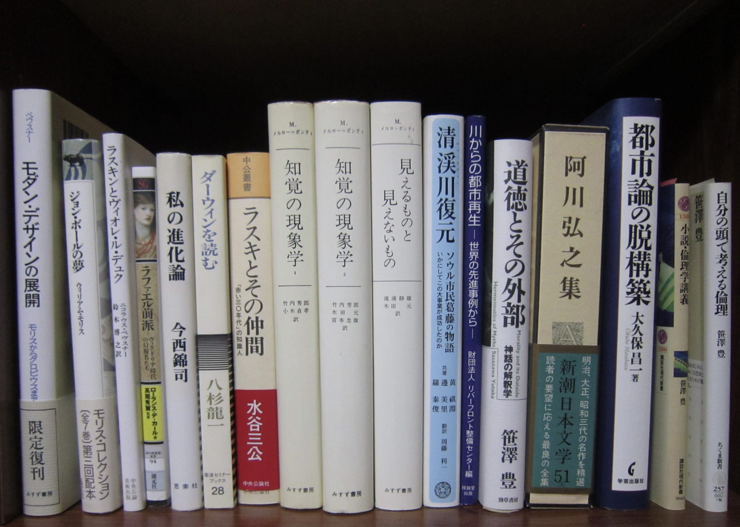 兵庫県神戸市のお客様より事前相談で確認した人文・思想系書籍の本棚