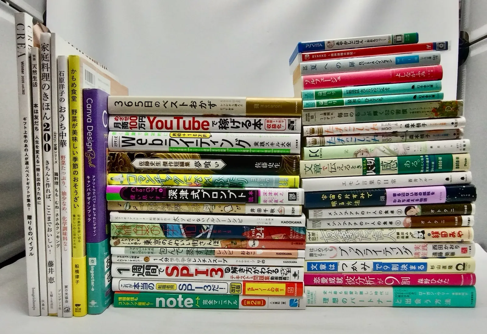 東京都板橋区のお客様より宅配買取した書籍42点｜料理本・ビジネス書・文庫本・ゲームソフト